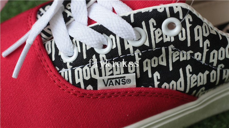 Fear Of God X Vans FOG Red 2017